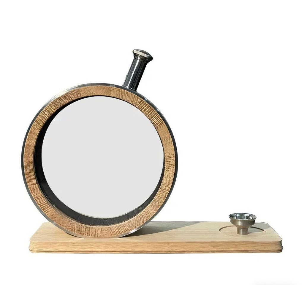 800ml Visual Aging Barrel with Glass Window - Mongolian or American Oak Barrel - Angels' Share Barrels