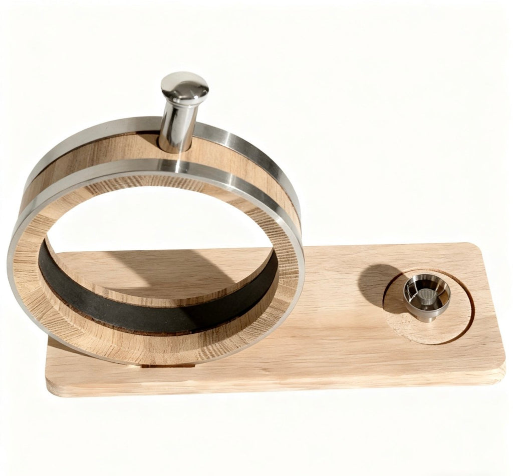 800ml Visual Aging Barrel with Glass Window - Mongolian or American Oak Barrel - Angels' Share Barrels