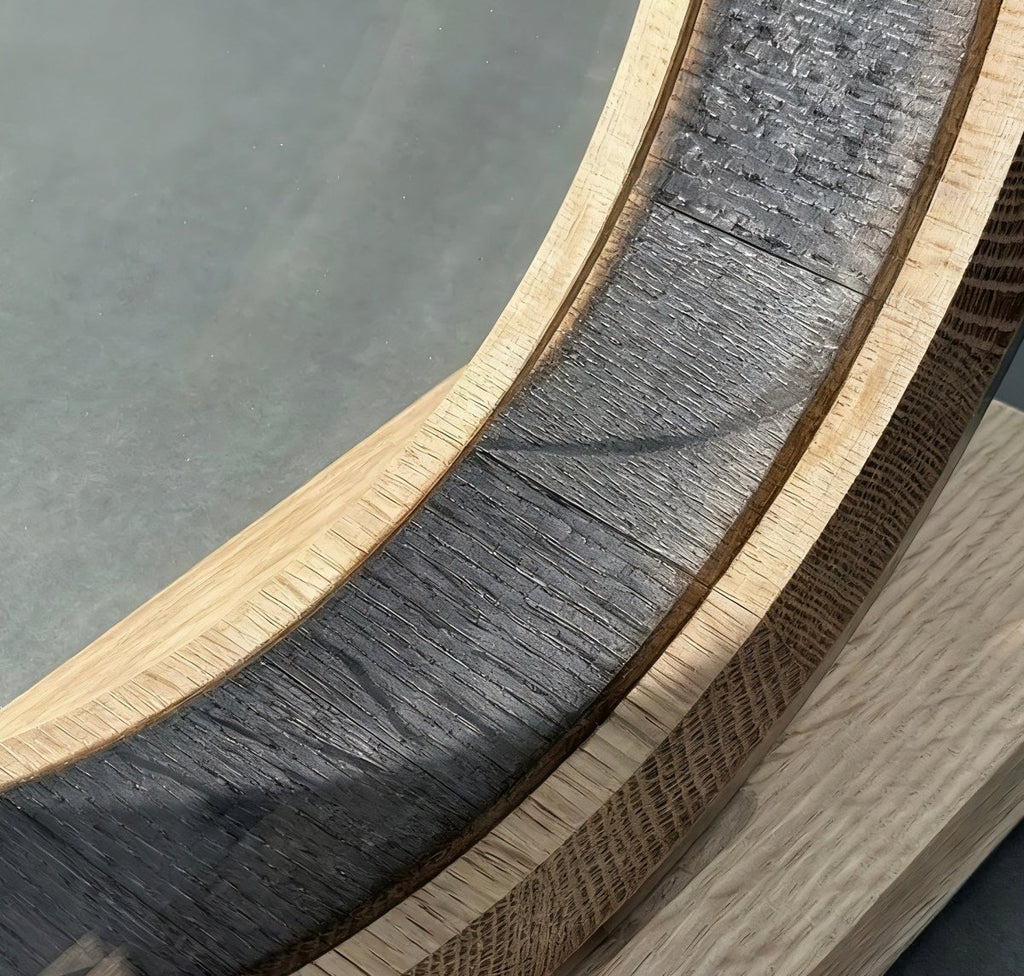 800ml Visual Aging Barrel with Glass Window - Mongolian or American Oak Barrel - Angels' Share Barrels