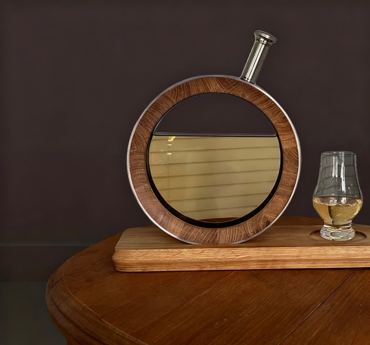 800ml Visual Aging Barrel with Glass Window - Mongolian or American Oak Barrel - Angels' Share Barrels