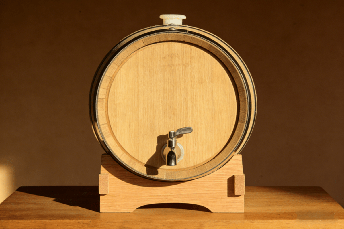 American White Oak Aging Barrel with Stand & Spigot (3L - 125L) new - Angels' Share Barrels
